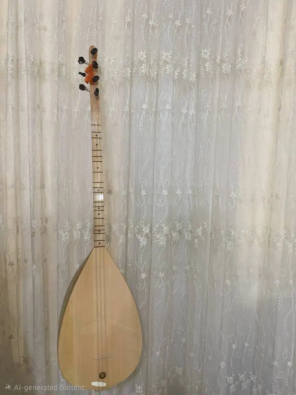 ساز باغلاما دسته کوتاه هناره|سازهای سنتی|ارومیه, |دیوار