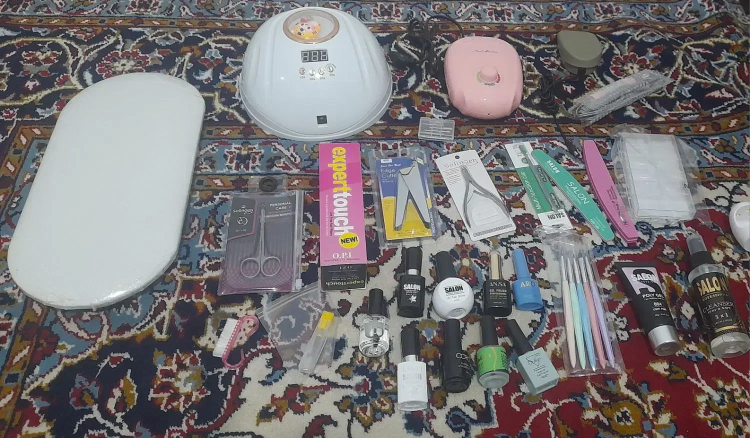 وسایل کاشت ناخن یک ماهه خریدمش|آرایشی، بهداشتی، درمانی|ملایر, |دیوار