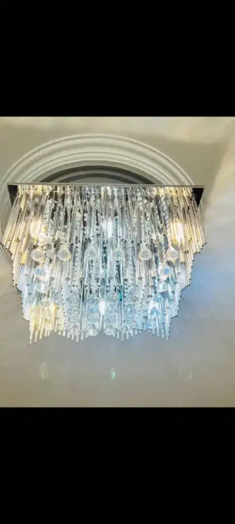 لوستر کنترلی خارجی کریستالی|لوستر و چراغ آویز|تهران, دبستان|دیوار