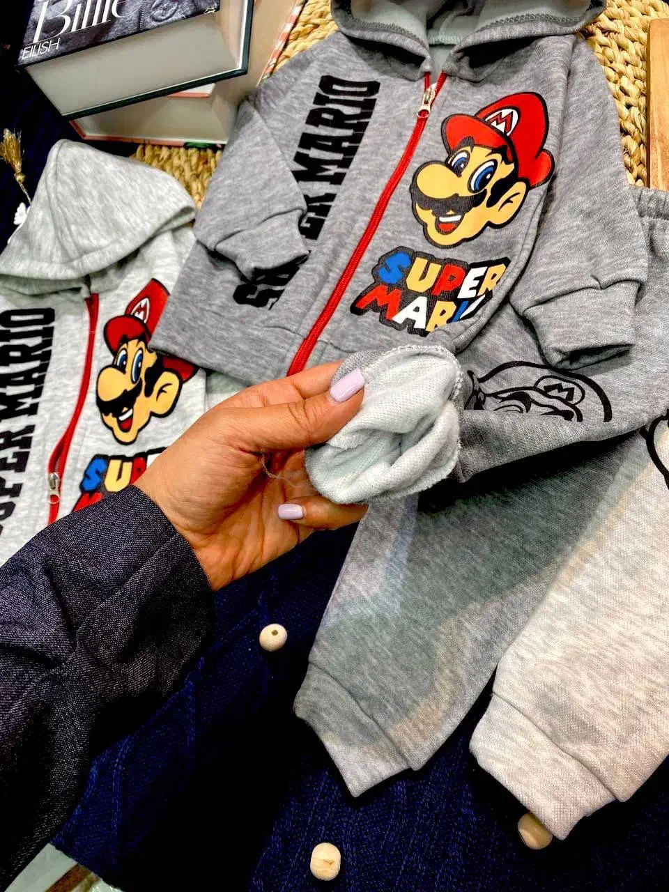 عمده - هودی شلوار زمستانی تو کرکی سوپر ماریو|کفش و لباس بچه|مشهد, هفده شهریور|دیوار