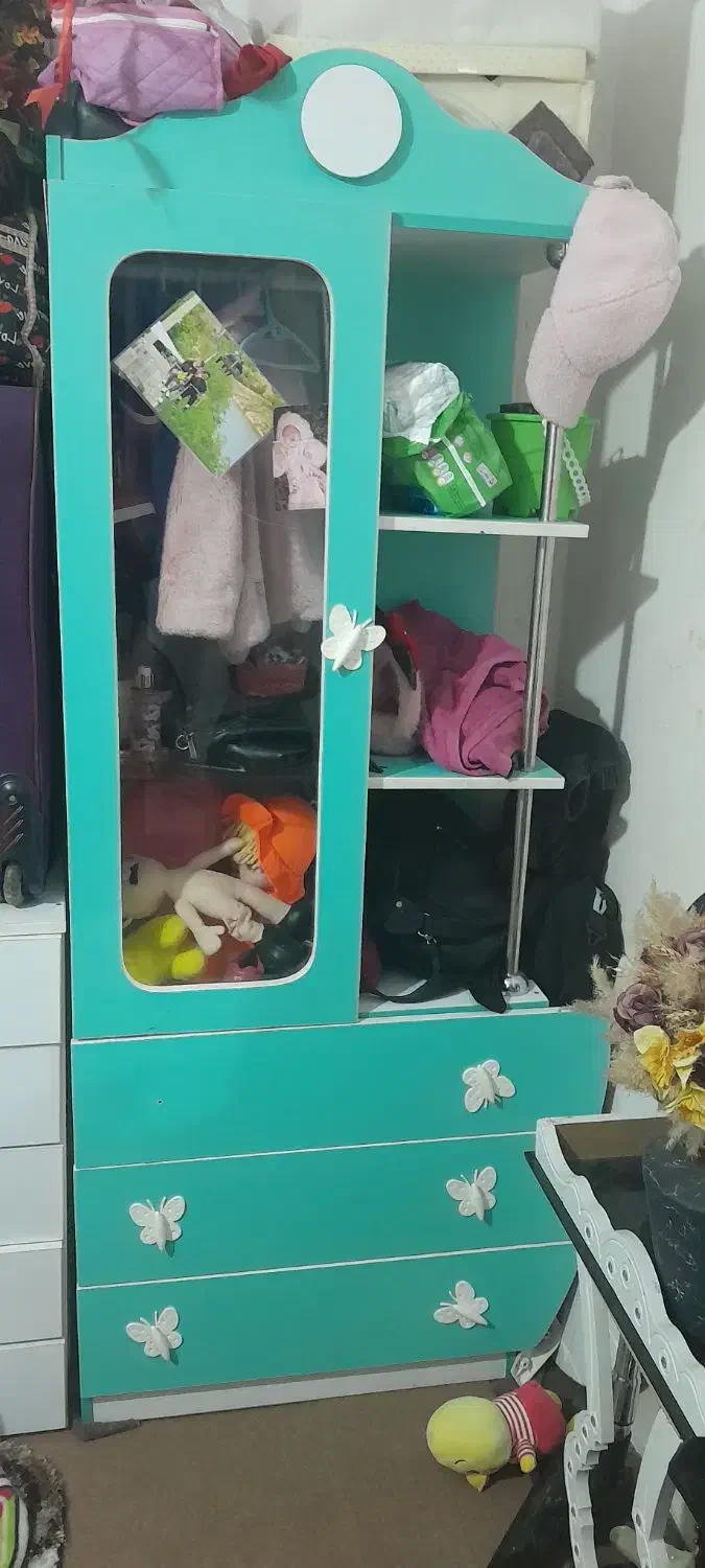 کمد بچه کاملن سالم|اسباب و اثاث بچه|رشت, سلیمانداراب|دیوار