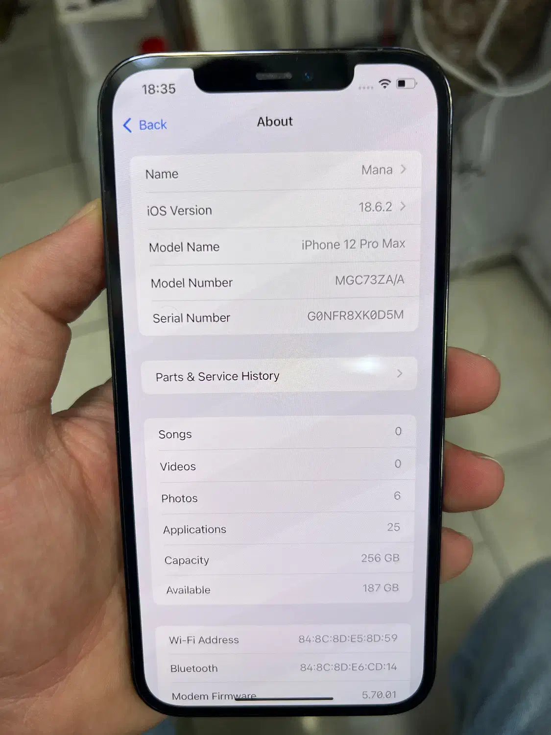 iphone 12promax ZAA 256GB|موبایل|رشت, ساغری سازان|دیوار
