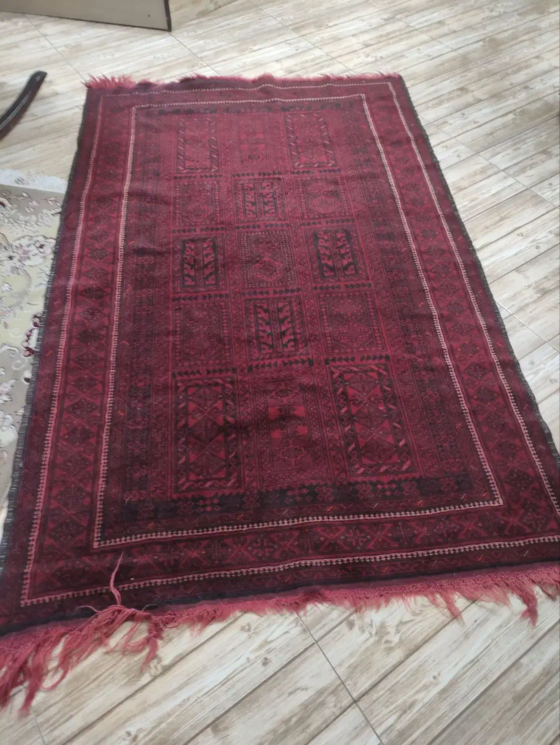 قالیچه پشمی ترکمن. دستباف|فرش|مشهد, چهارچشمه|دیوار