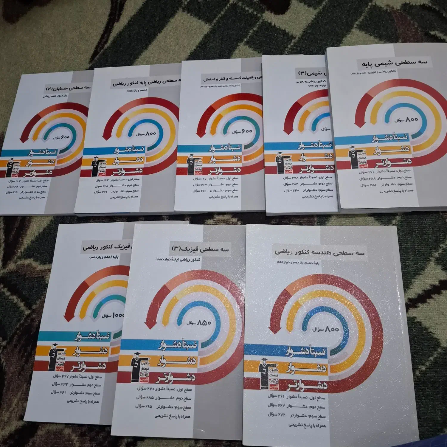 کتاب های سه سطحی|کتاب و مجله آموزشی|تهران, هلال احمر|دیوار