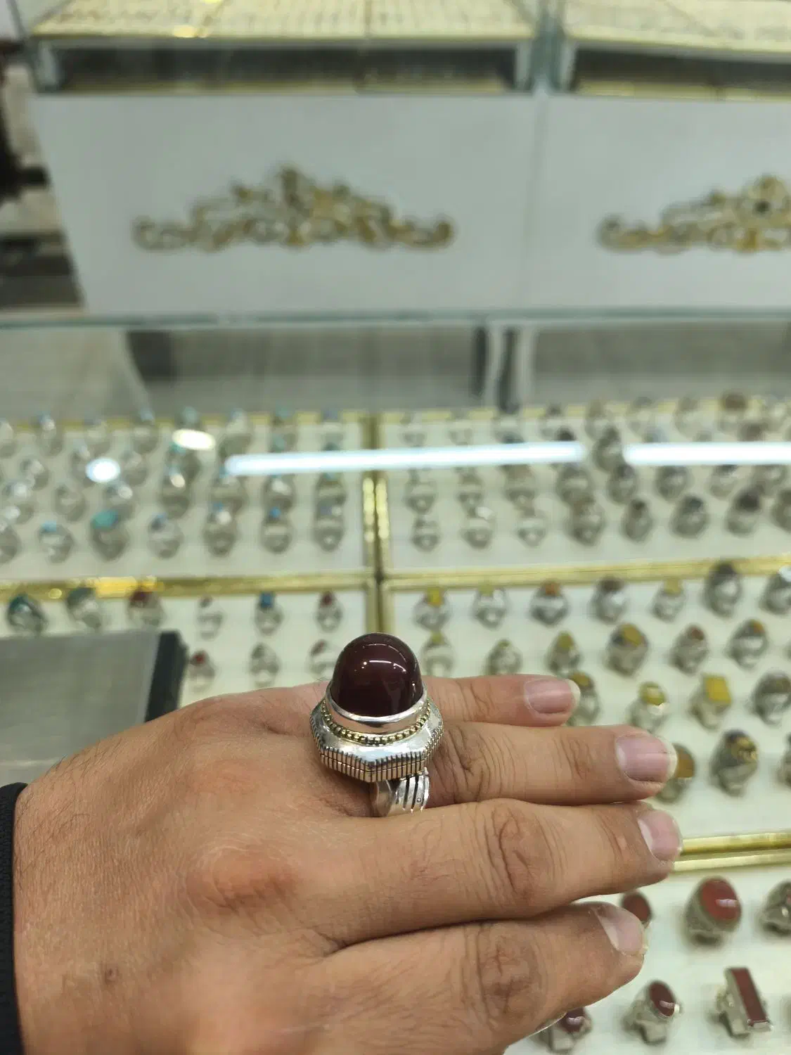 انگشتر نقره کلکسیونی|کلکسیون اشیاء عتیقه|یزد, |دیوار