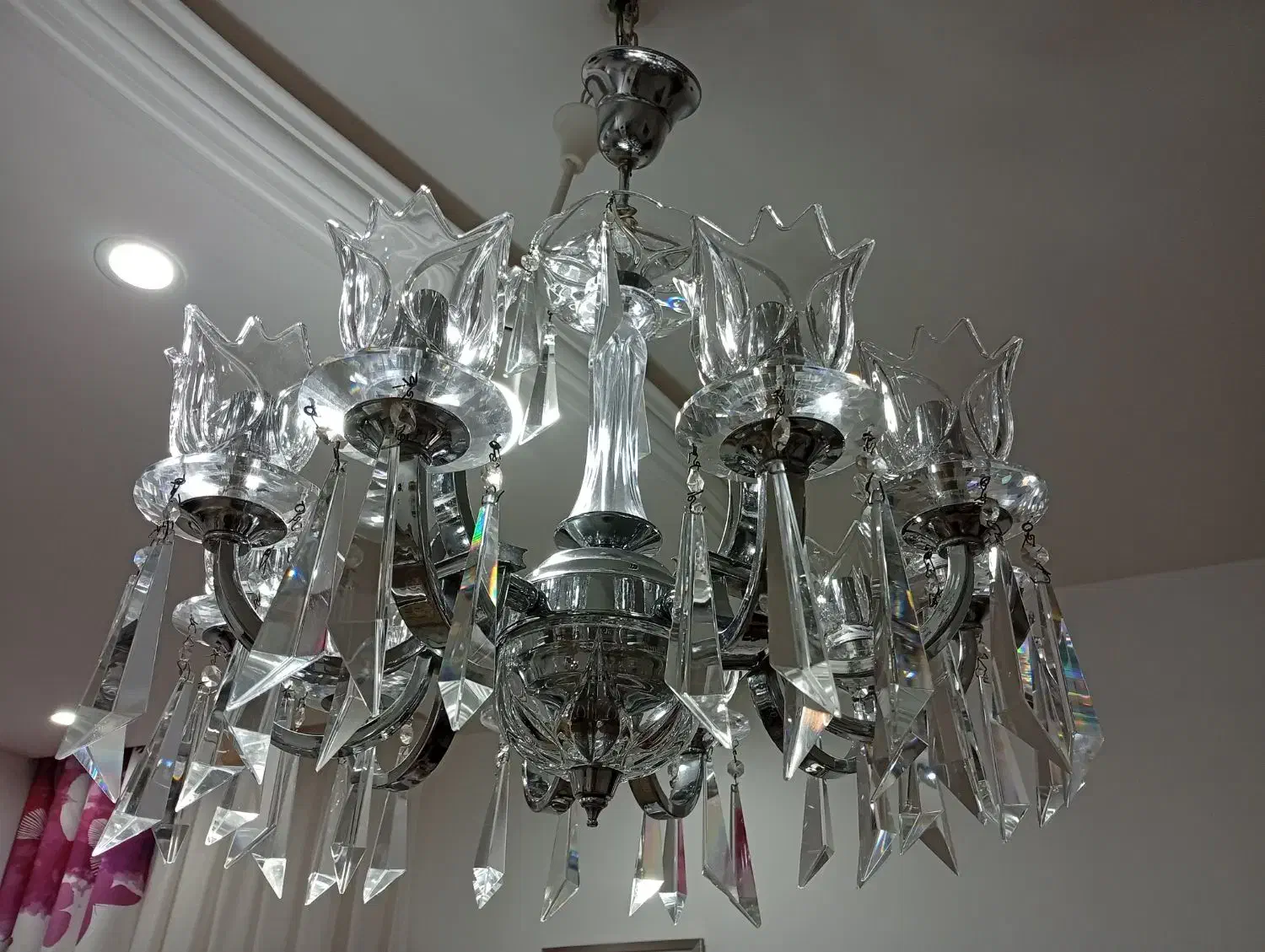 لوستر کریستال اصل آلمان|لوستر و چراغ آویز|سمنان, |دیوار