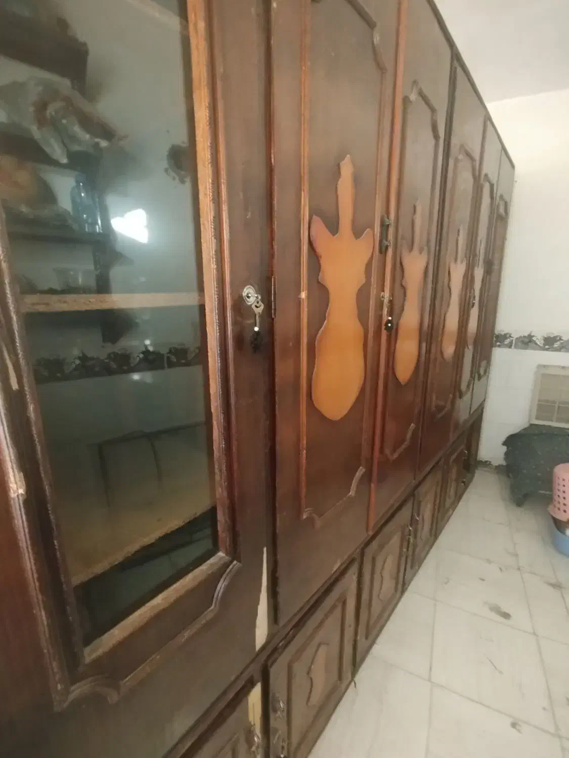 کمد قدیمی|جاکفشی، کمد، دراور|آق قلا, |دیوار