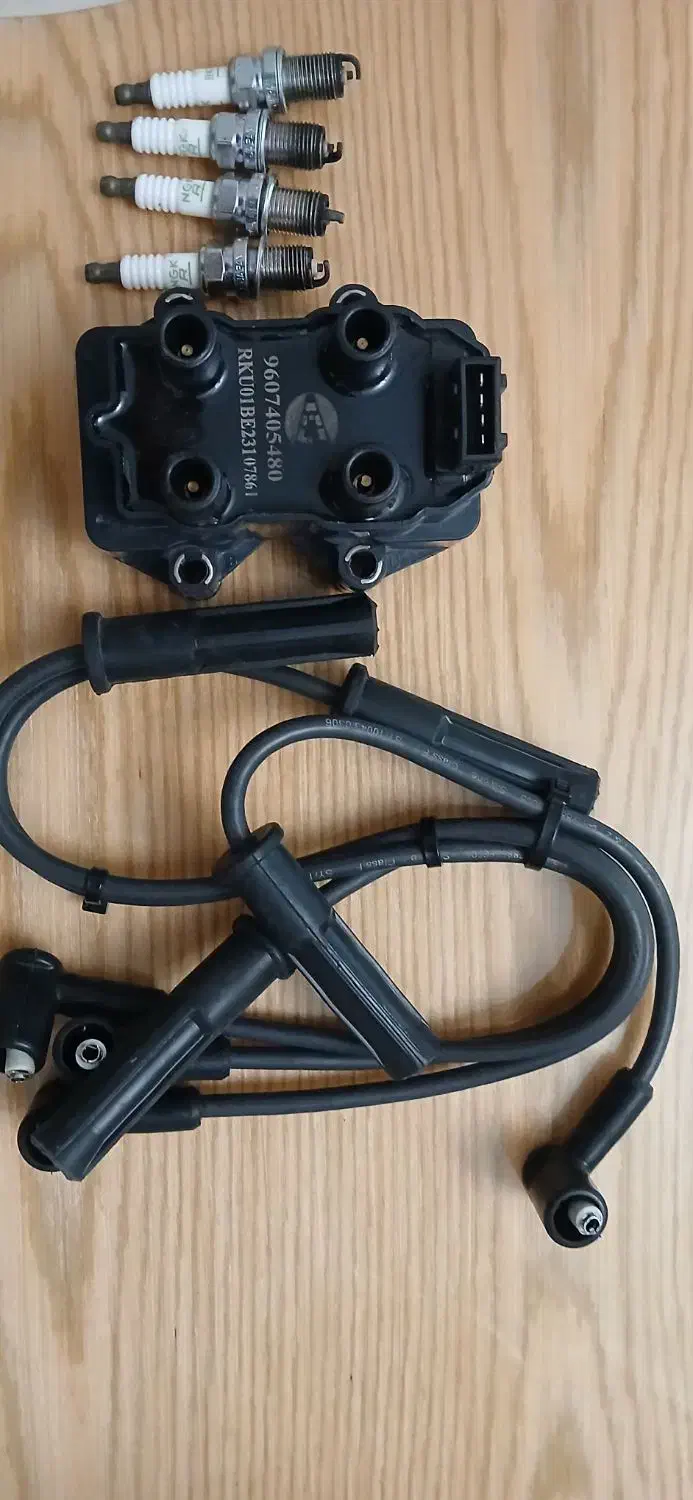 کوئل ایساکو پژو ۴۰۵ همراه با کابل و ۴ عدد شمع|قطعات یدکی و لوازم جانبی|اردبیل, |دیوار