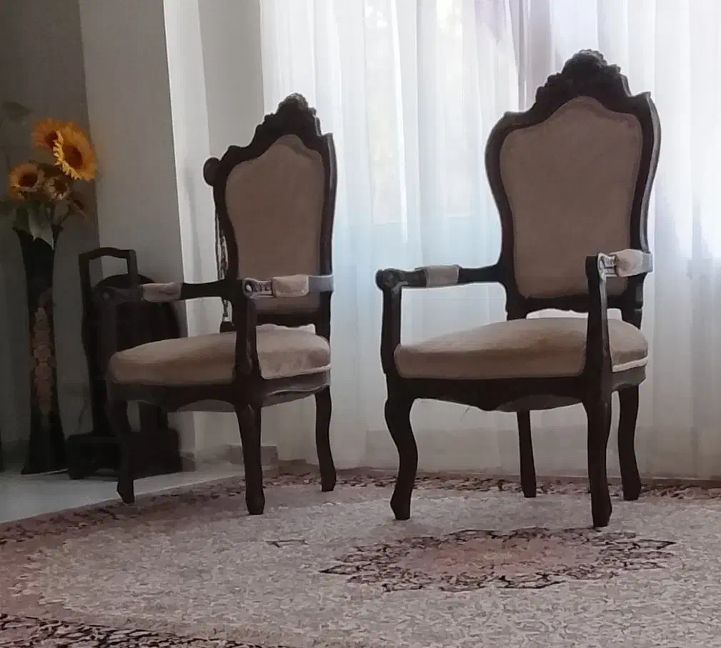 چهار عدد صندلی میزبان چوب راش|میز و صندلی غذاخوری|تهران, مینی‌سیتی (شهرک نفت)|دیوار