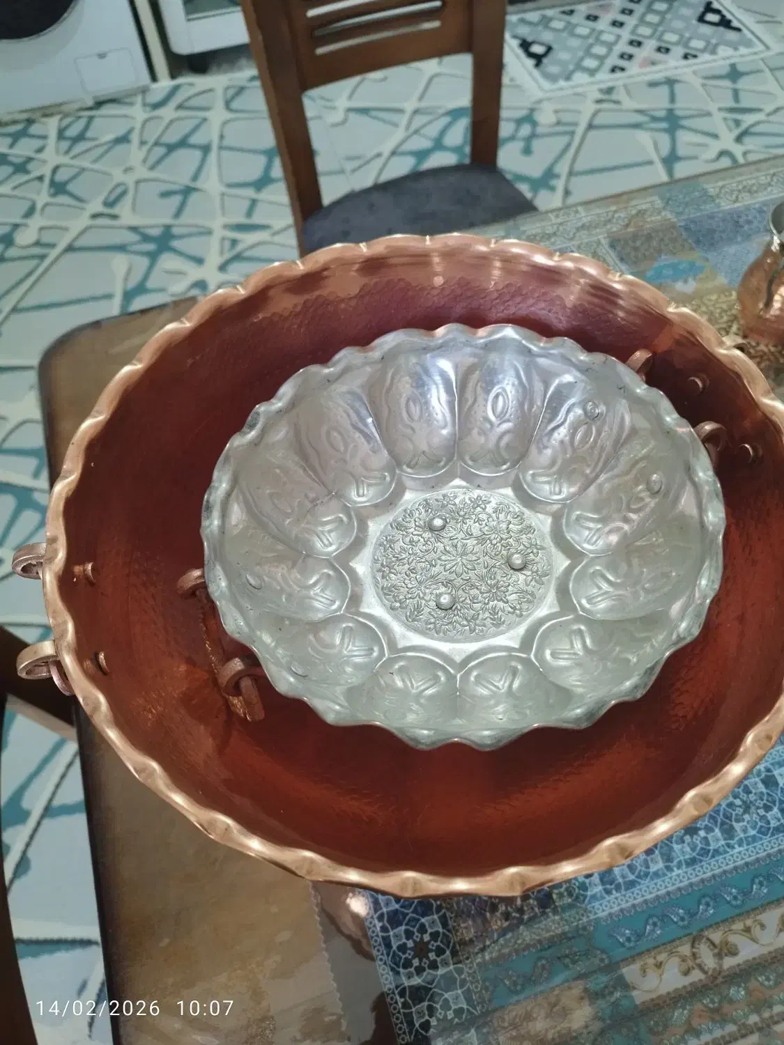 ظروف مسی|ظروف سرو و پذیرایی|خرم‌آباد, |دیوار