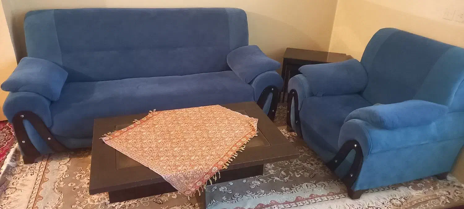 مبلمان هفت نفره شیک در حد نو|مبلمان خانگی و میز عسلی|مینودشت, |دیوار