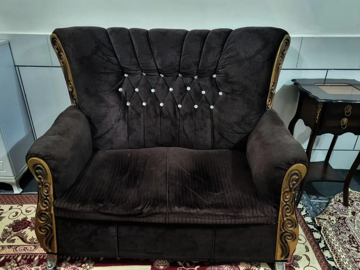 مبل۷نفره استیل|مبلمان خانگی و میز عسلی|ازنا, |دیوار