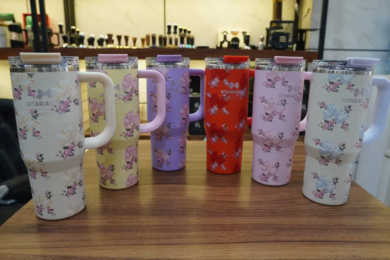 تراول ماگ (تامبلر گلدار)|ظروف نگهدارنده، پلاستیکی، یک‌بارمصرف|تهران, فردوس|دیوار