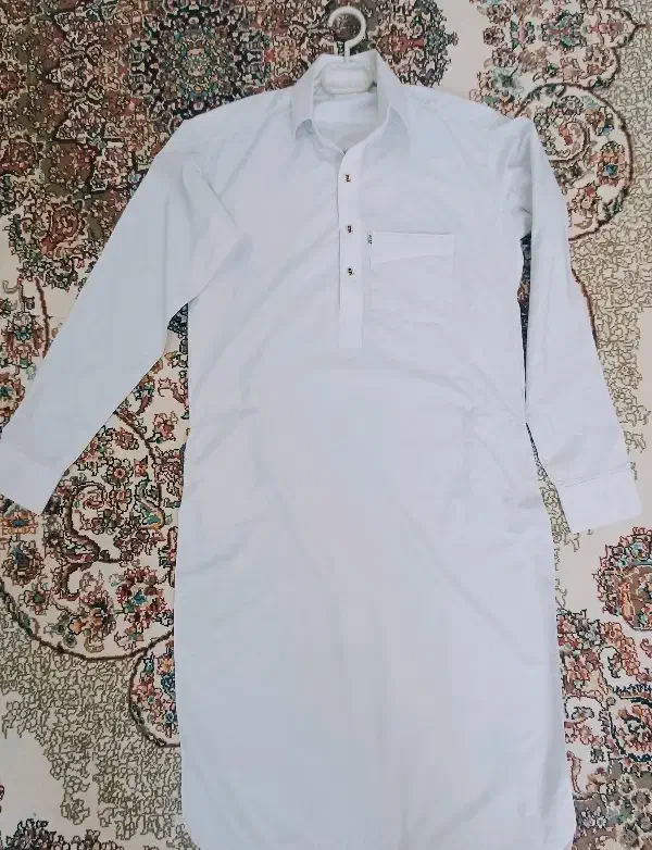 لباس بلوچی مردانه سفید|لباس|زابل, |دیوار