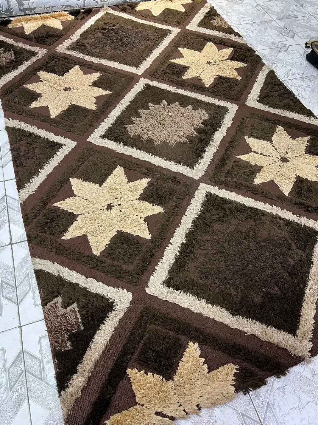 فرش شگی ۶ متری ترکیه|فرش|اصفهان, ارزنان|دیوار