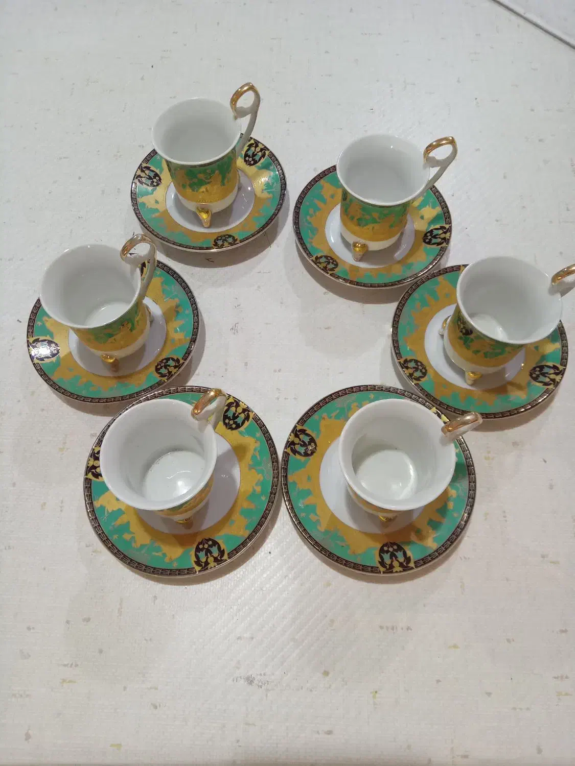 فنجان نعلبکی قدیمی|ظروف سرو و پذیرایی|رشت, بازار|دیوار