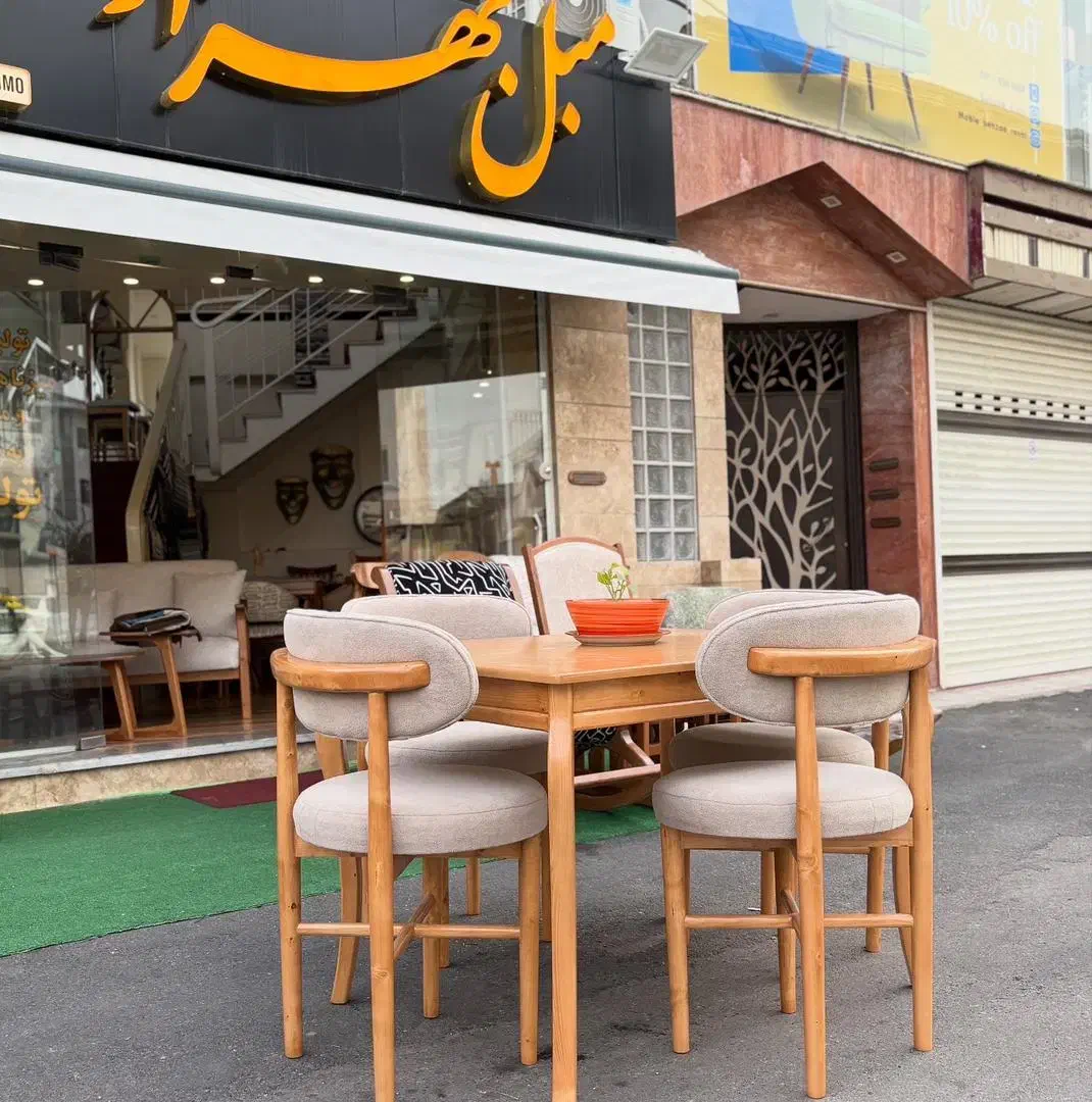 ست غذاخوری ۴ نفره تمام نراد و راش|میز و صندلی غذاخوری|رشت, چله خانه|دیوار