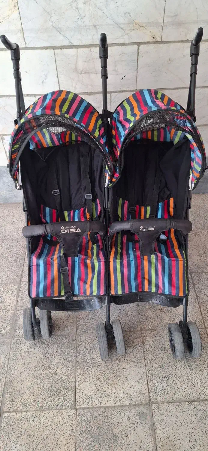 کالسکه دوقلو مدل دیبا|کالسکه و لوازم جانبی|اراک, |دیوار