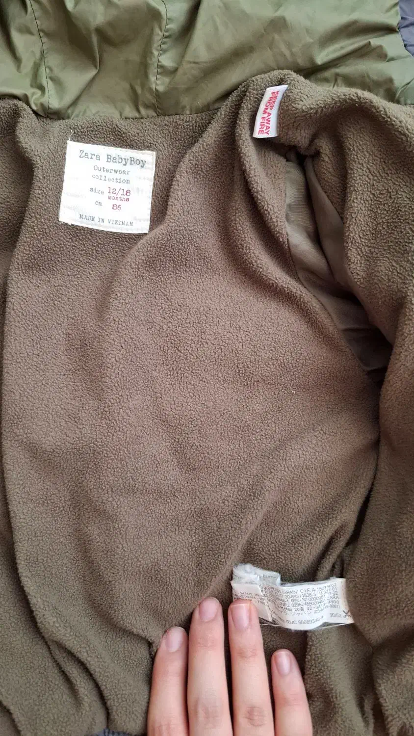 کاپشن پسرانه خارجی مارک زارا|کفش و لباس بچه|مشهد, عامل|دیوار