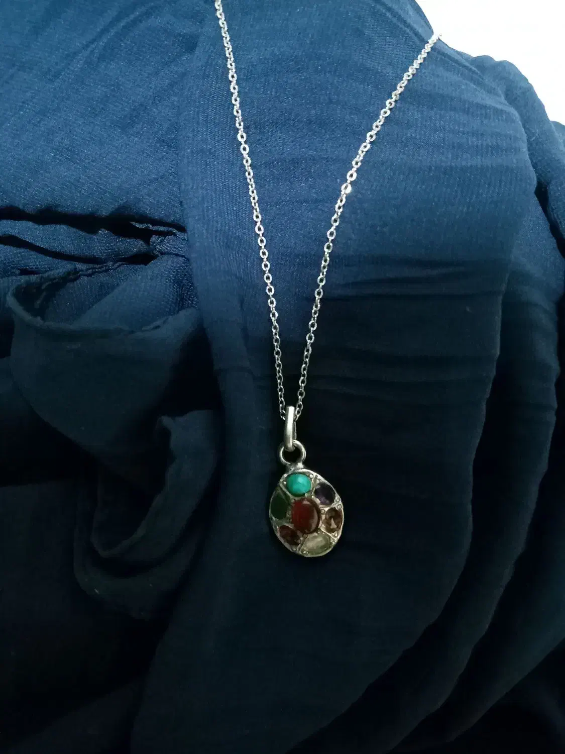 پلاک زنجیر نقره هفت گنج|جواهرات|کرمانشاه, |دیوار