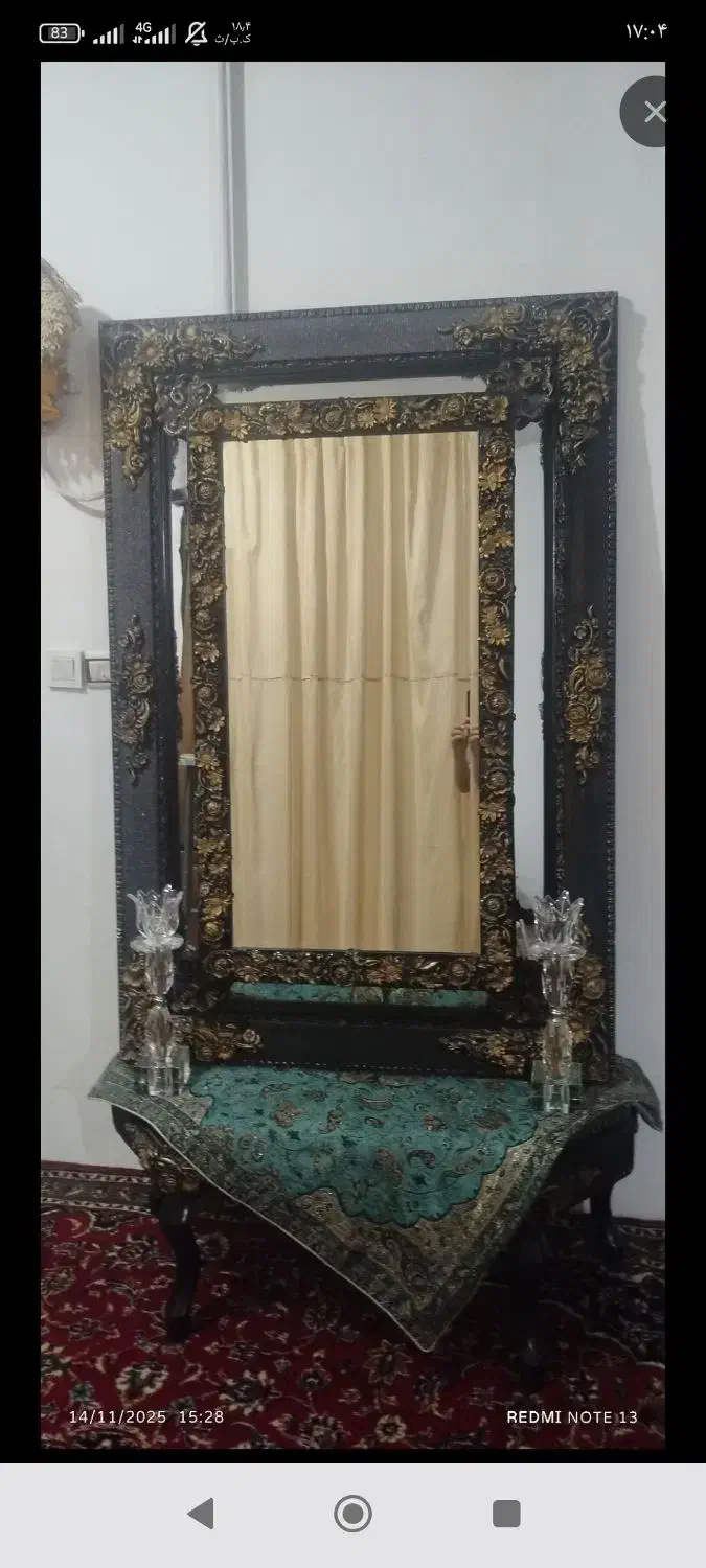 آینه ومیزآینه|بوفه، ویترین، کنسول|قرچک, مهدیه|دیوار