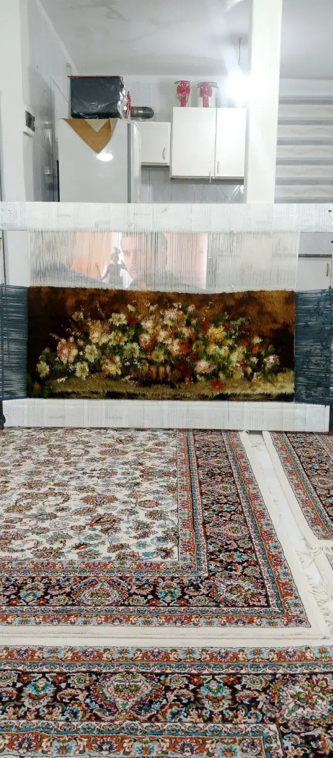 تابلو فرش گل سنگی|تابلو فرش|سنندج, |دیوار