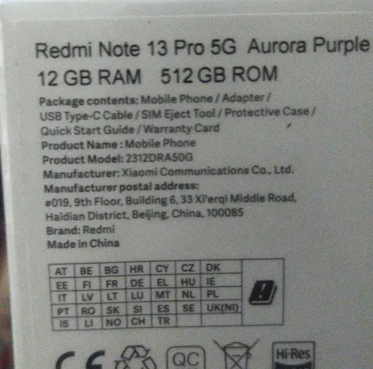 گوشی شیائومی نوت ۱۳ پرو ، ۵۱۲ ، رم ۱۲|موبایل|زاهدان, |دیوار