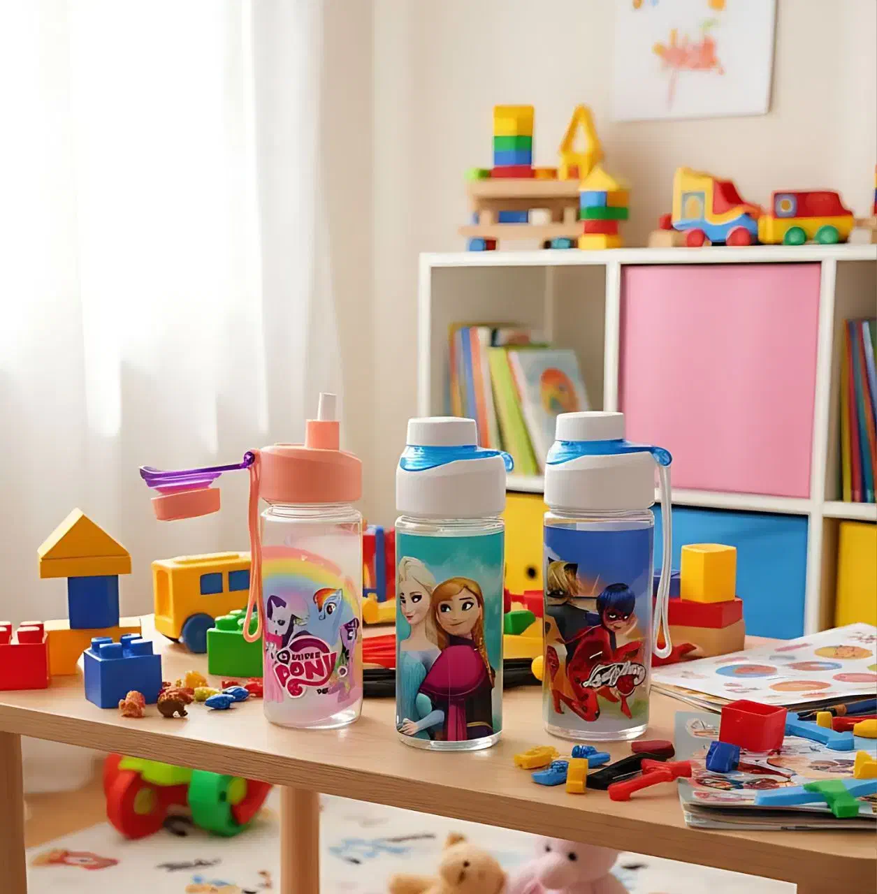 بطری کودک نی دار قمقمه نشکن(گالری شیوا|اسباببازی|مشهد, کوه سنگی|دیوار