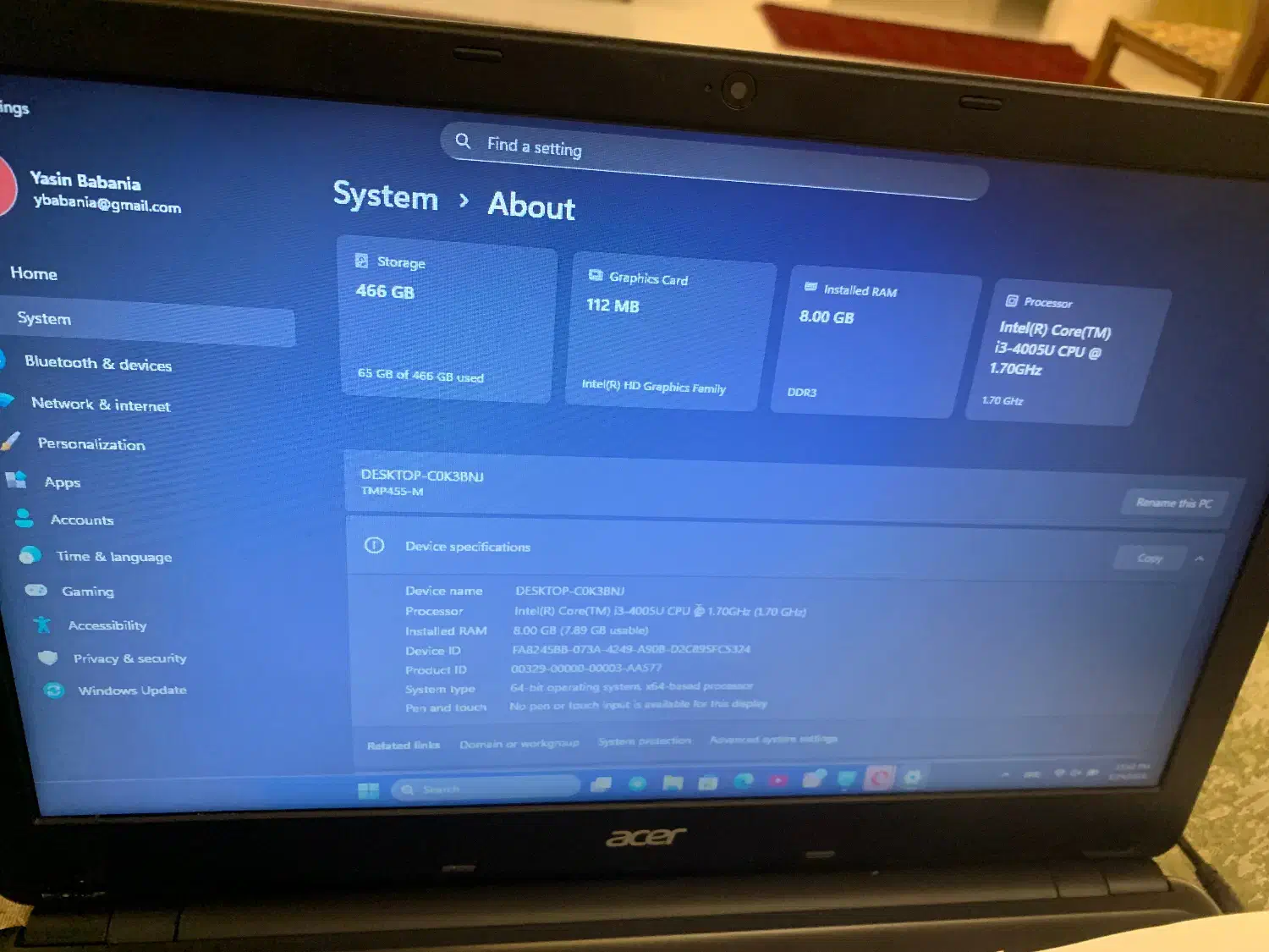 لپتاپ ایسر Core i3|رایانه همراه|مشهد, ده دی|دیوار