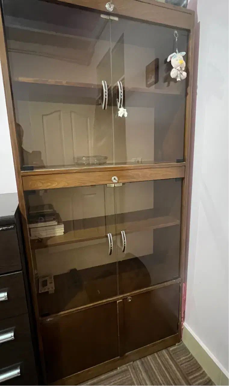 کتابخانه چوبی تمیز|کتابخانه، شلف، قفسه‌های دیواری|بوئین زهرا, |دیوار