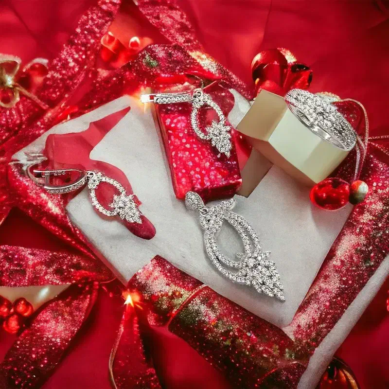 نیم ست نقره زنانه کد 000128 به قیمت 5370000 تومان|جواهرات|رشت, بازار|دیوار