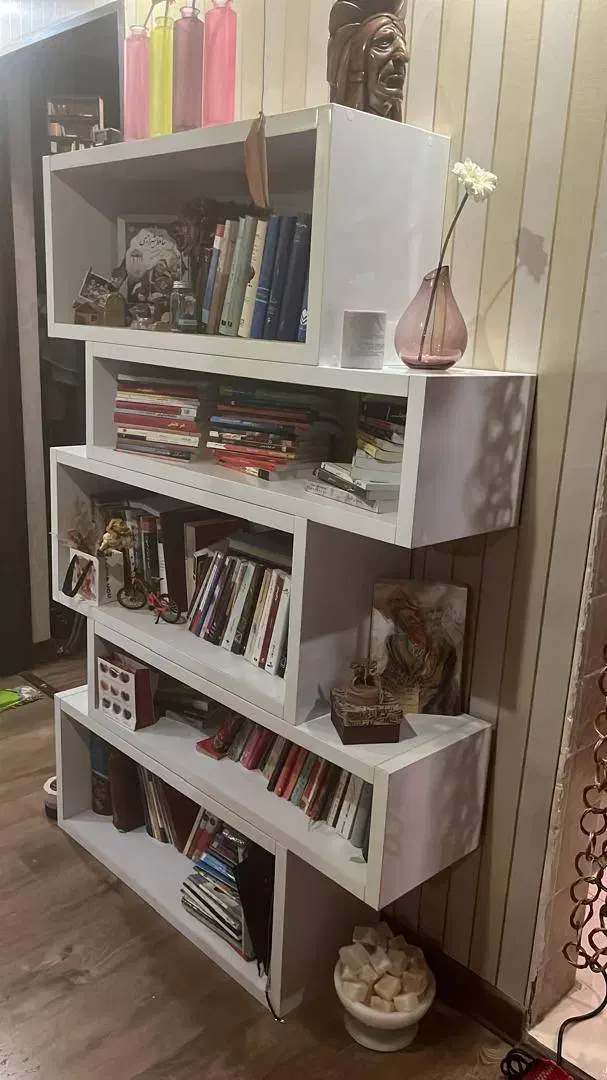 کتابخانه 4 طبقه|کتابخانه، شلف، قفسه‌های دیواری|شیراز, ابیوردی|دیوار