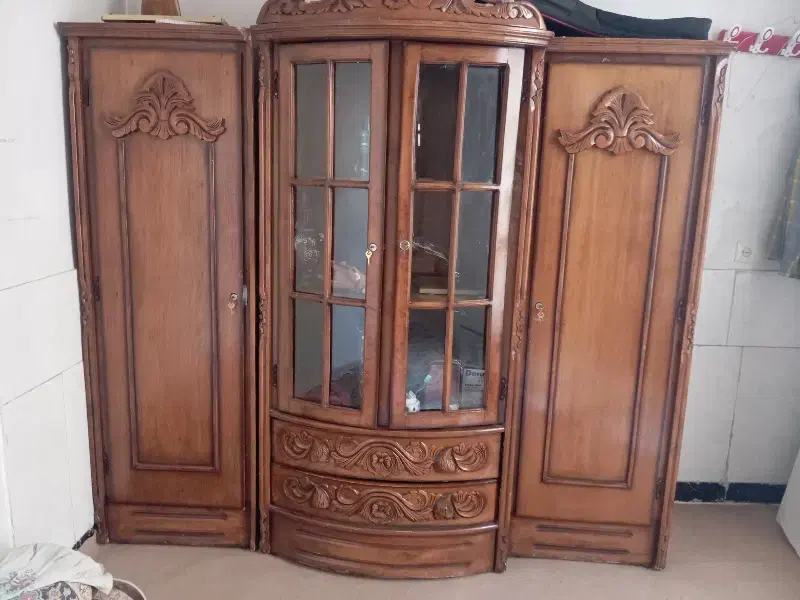 کمد سه تیکه چوب|کتابخانه، شلف، قفسه‌های دیواری|بوکان, |دیوار