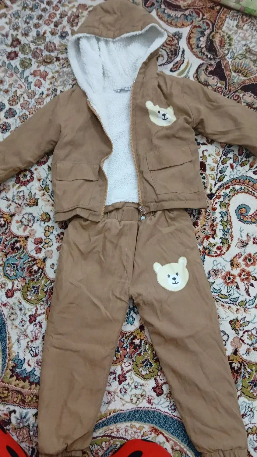 ست کاپشن شلوار تدی داخل پشمی مناسب تا ۳سال|لباس|رشت, حمیدیان|دیوار