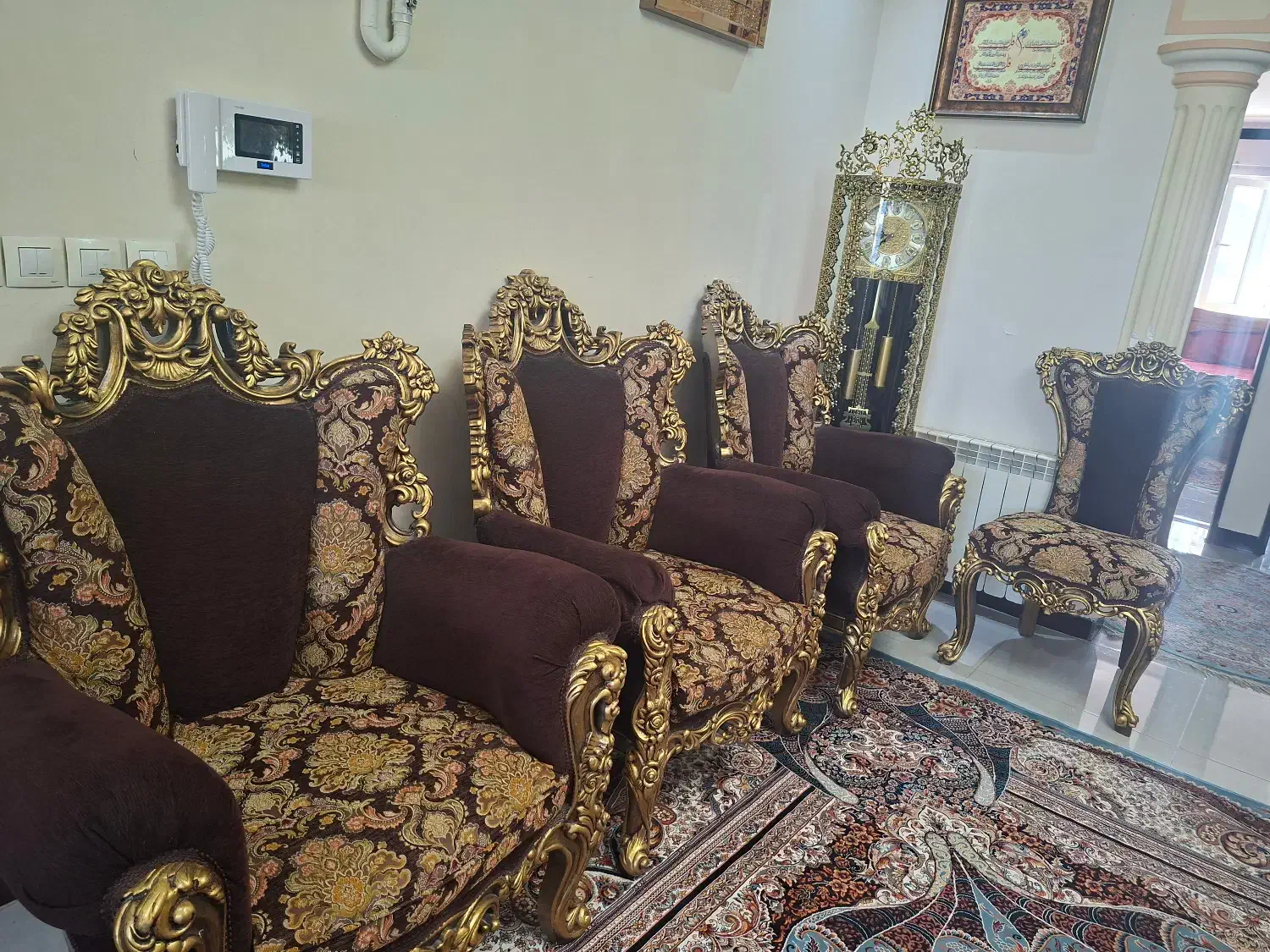 مبلمان سلطنتی|مبلمان خانگی و میز عسلی|نهاوند, |دیوار