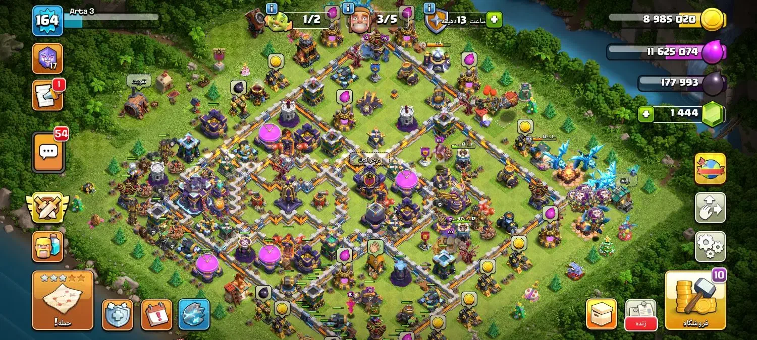 2اکانت کلش|کنسول، بازی ویدئویی و آنلاین|تهران, فدک|دیوار