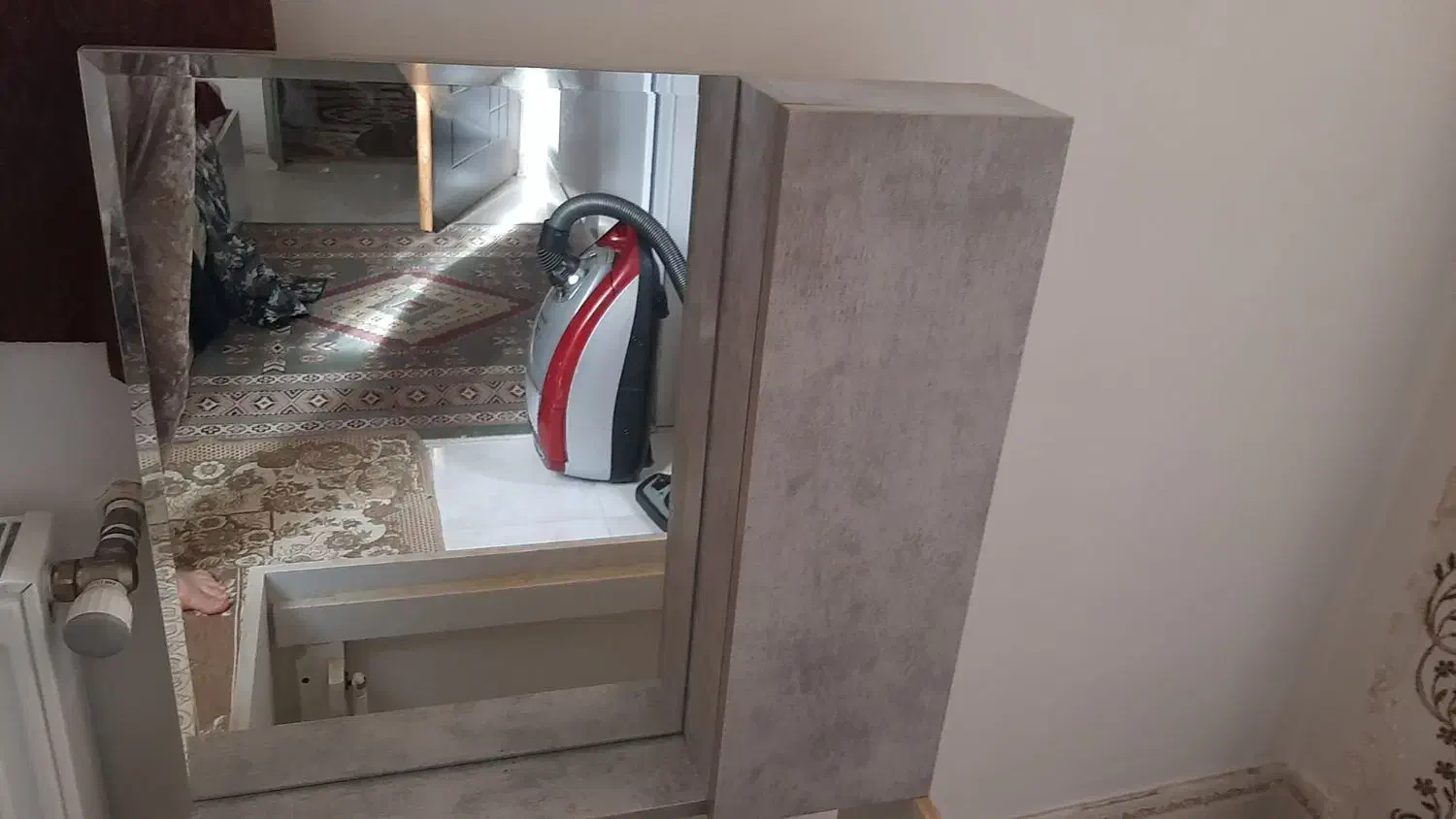 کابینت روشویی و آیینه|لوازم سرویس بهداشتی|رباط‌کریم, نصیرشهر|دیوار