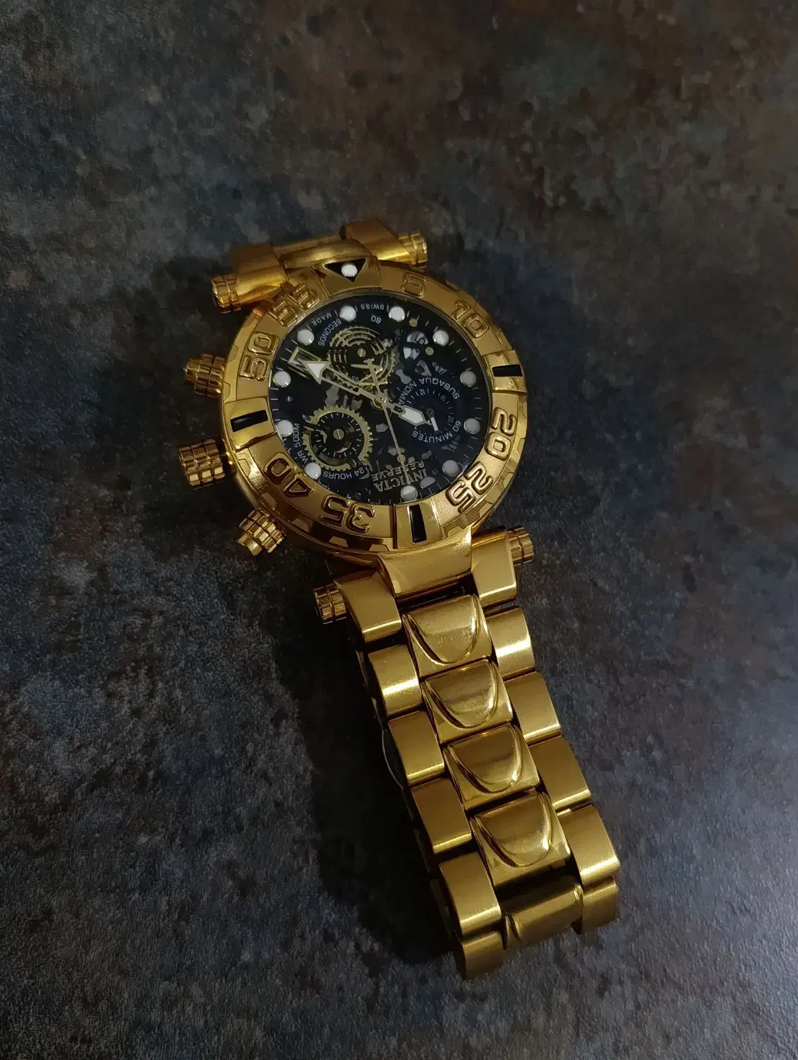 ساعت اینویکتا طلایی اصل|ساعت|قائمشهر, |دیوار