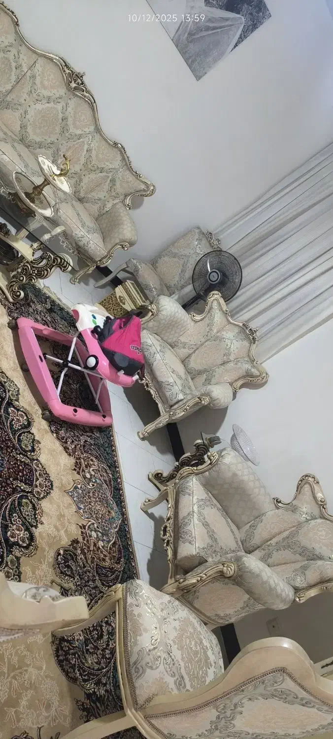 مبل استیل چوب با عسلی|مبلمان خانگی و میز عسلی|فردیس, نگارستان|دیوار