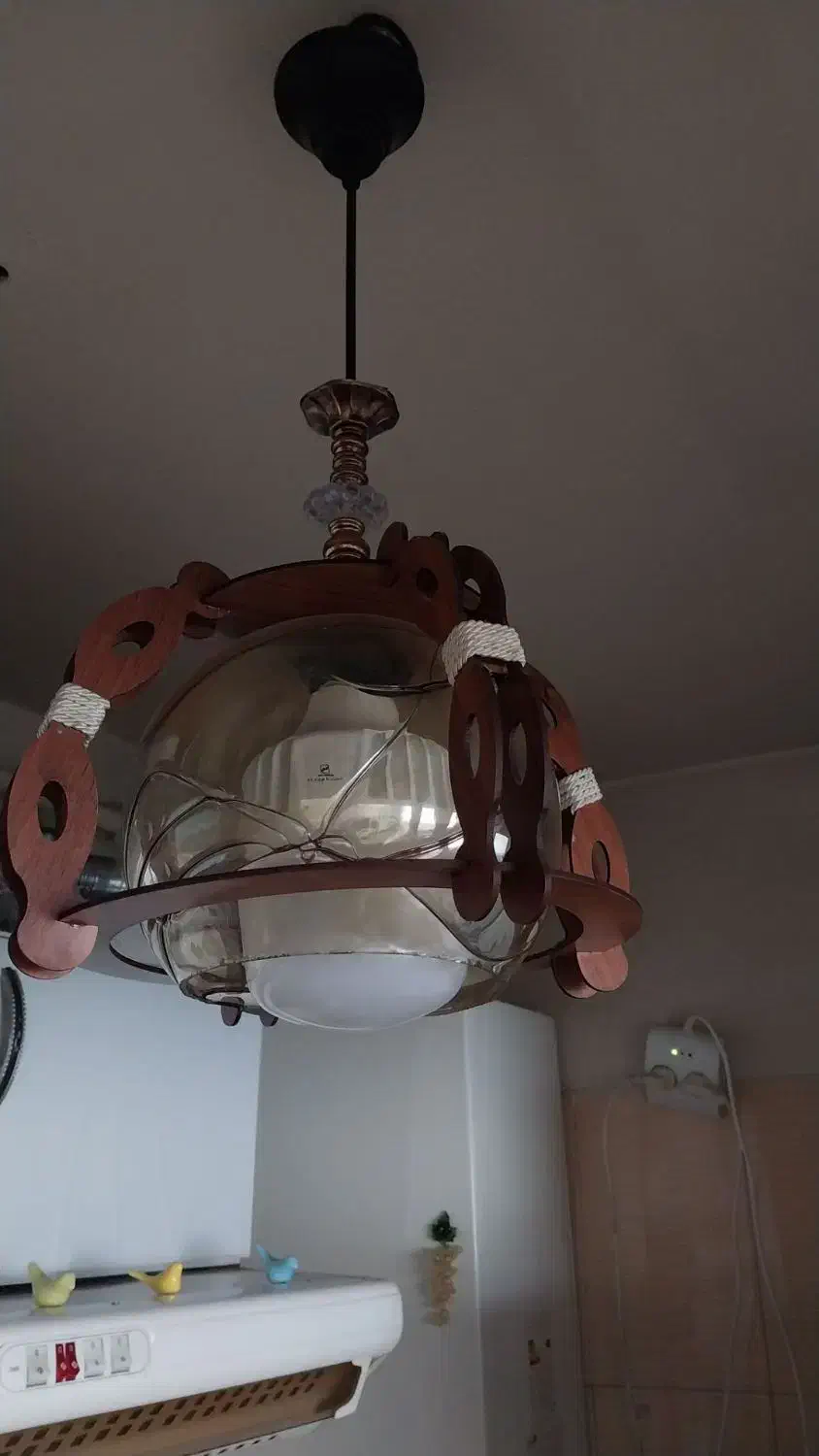 لوستر چوبی|لوستر و چراغ آویز|همدان, |دیوار