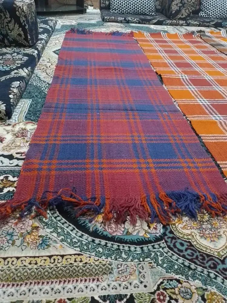 جاجیم دستباف قدیمی نو برای مضیف ویلا حسینه و|گلیم، جاجیم، گبه|هندیجان, |دیوار