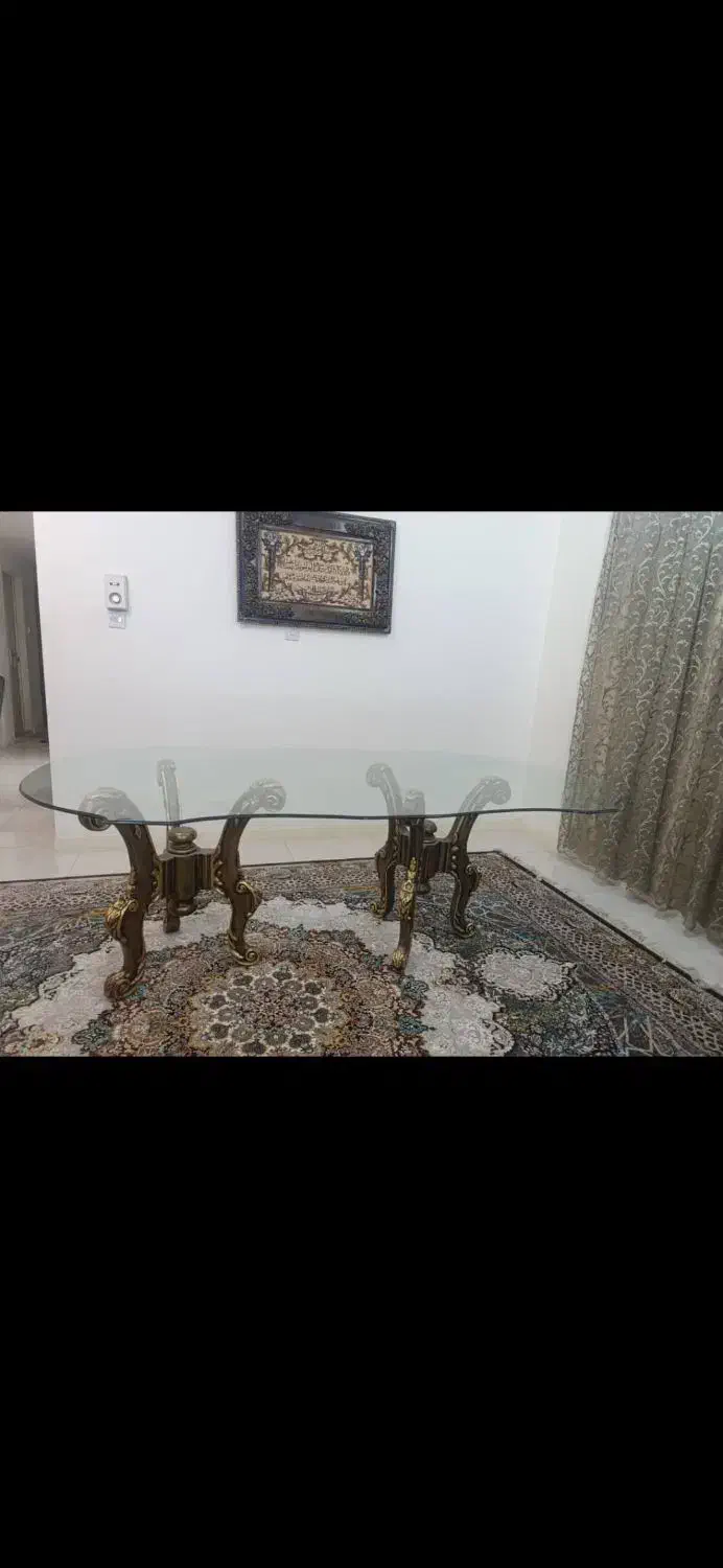 شیشه میز نهار خوری|میز و صندلی غذاخوری|اهواز, شهرک نفت|دیوار