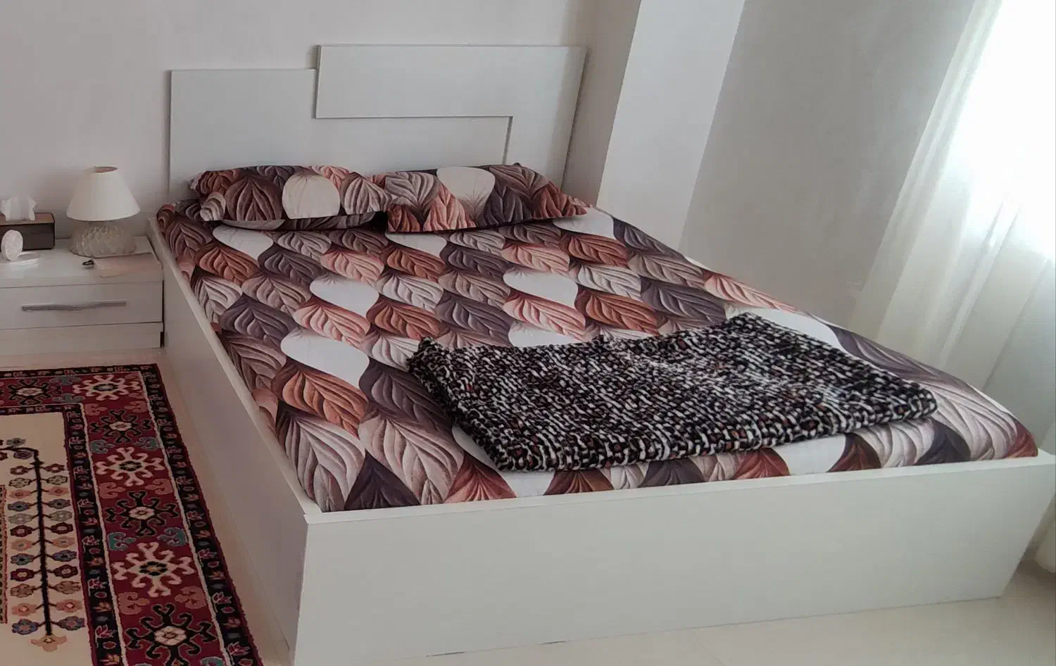 تخت دو نفره با پاتختی|تخت و سرویس خواب|گرگان, |دیوار