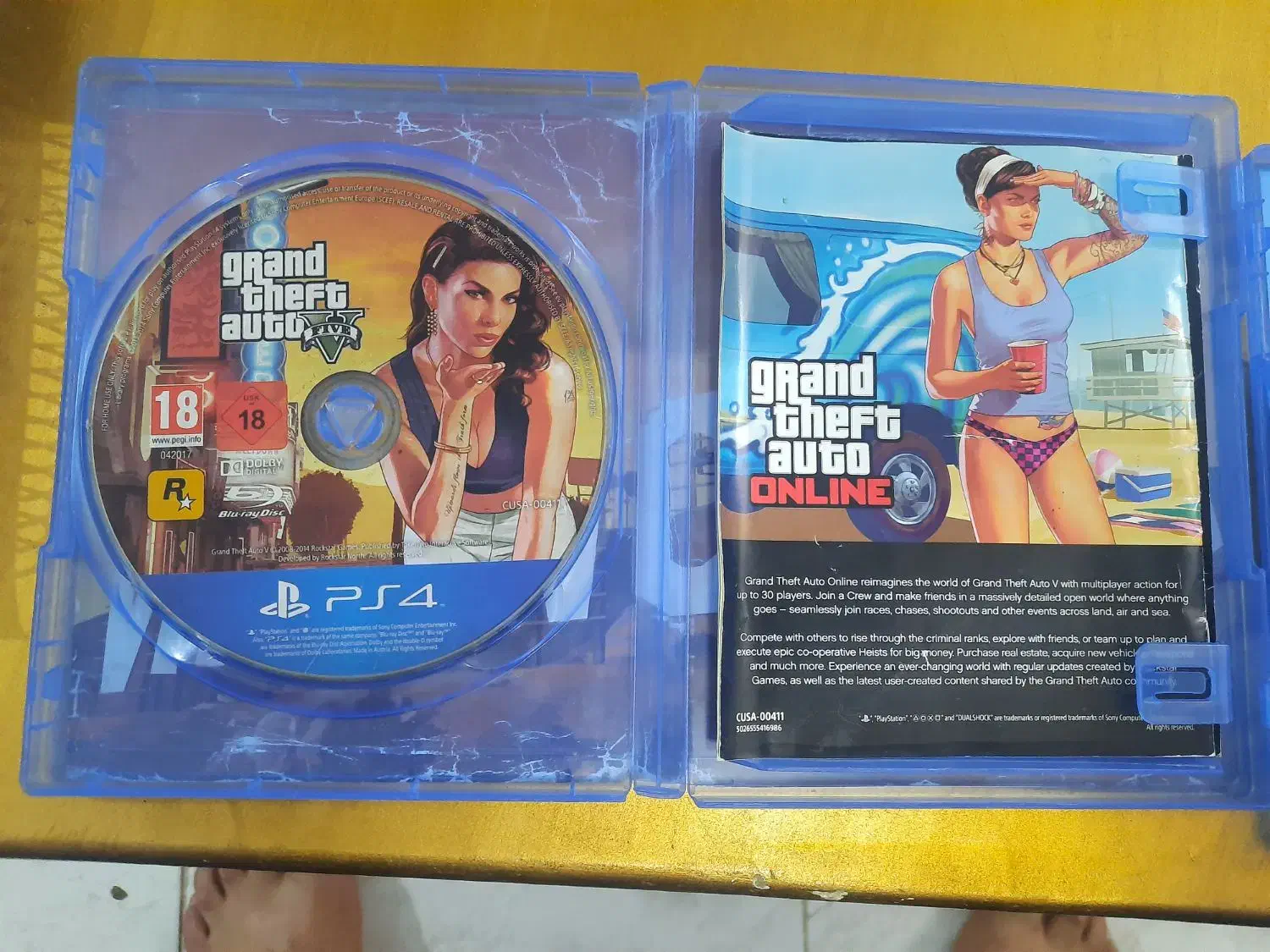 سی دی بازی جی تی ای ps4|کنسول، بازی ویدئویی و آنلاین|فردیس, شهرک شهید حسینی|دیوار