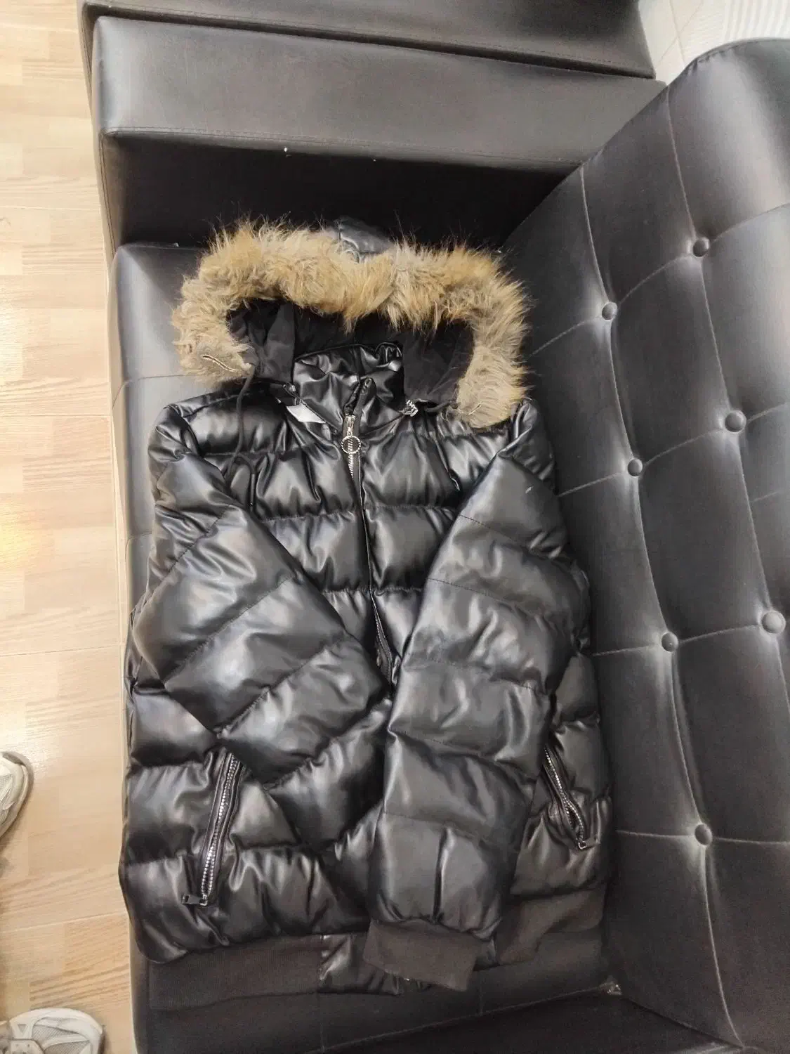 کاپشن  مردانه طرح چرم در حد نو|لباس|تربت جام, پاسداران|دیوار