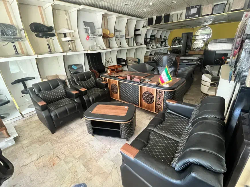 میز اداری نیم ست صندلی اداری چکی|مبلمان اداری|مشهد, سناباد|دیوار