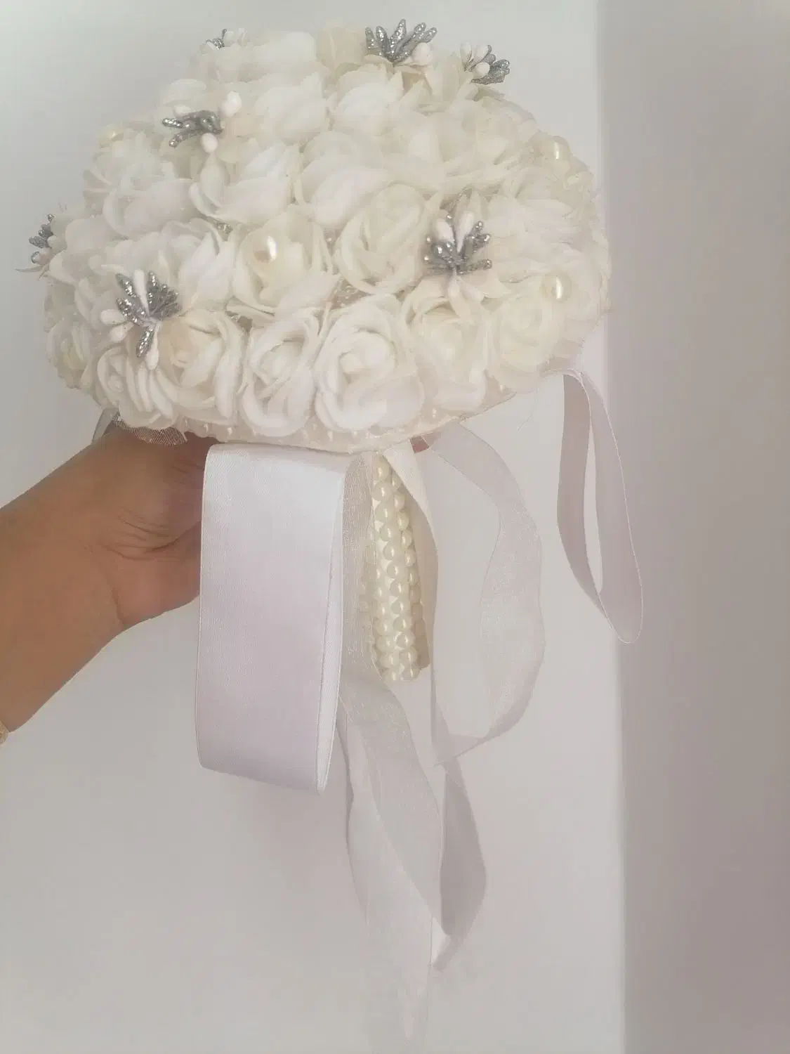 دسته گل عروس|گل مصنوعی|گناباد, |دیوار