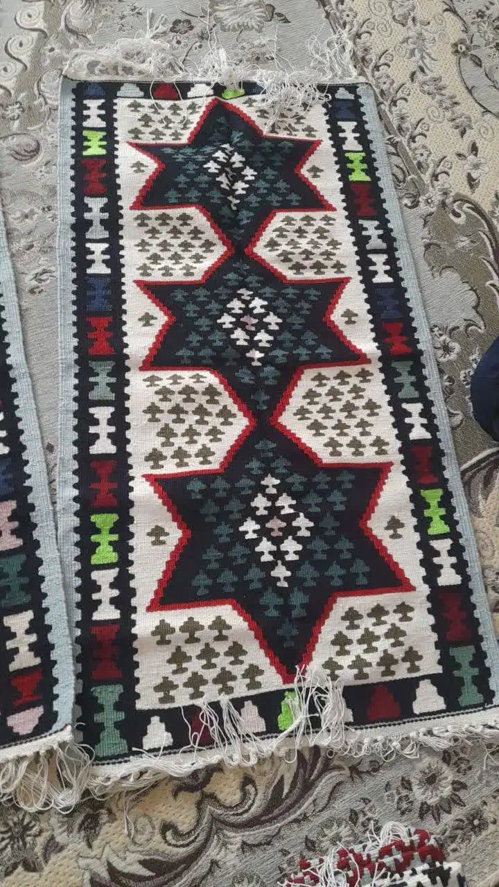 گلیم سنتی دستبافت|گلیم، جاجیم، گبه|قدس, شهرقدس|دیوار