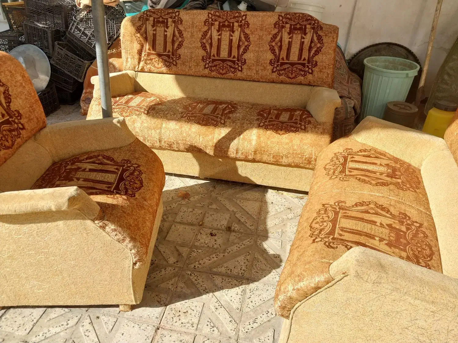 مبل راحتی ۷نفره|مبلمان خانگی و میز عسلی|صحنه, |دیوار