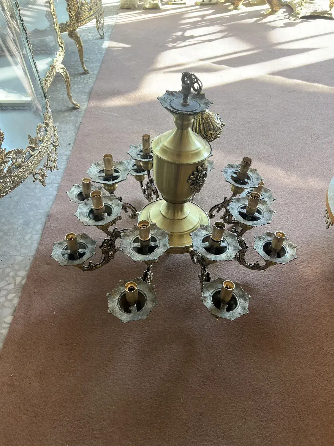 ساخت انواع لوستر برنزی|لوستر و چراغ آویز|کاشان, امیرکبیر|دیوار